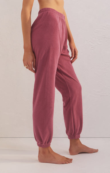 STARLIGHT FLEECE JOGGER-pink aura,fleece joggeres,elastic waistband,cinched ankles,pajama bottom