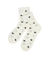 BW Printed Socks Hearts - shopatgrace.com