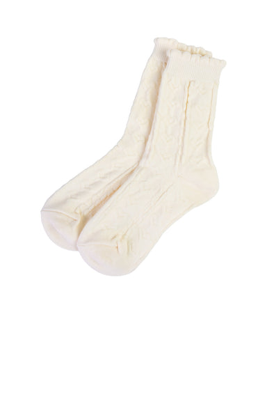 Cable Ruffle Socks - shopatgrace.com
