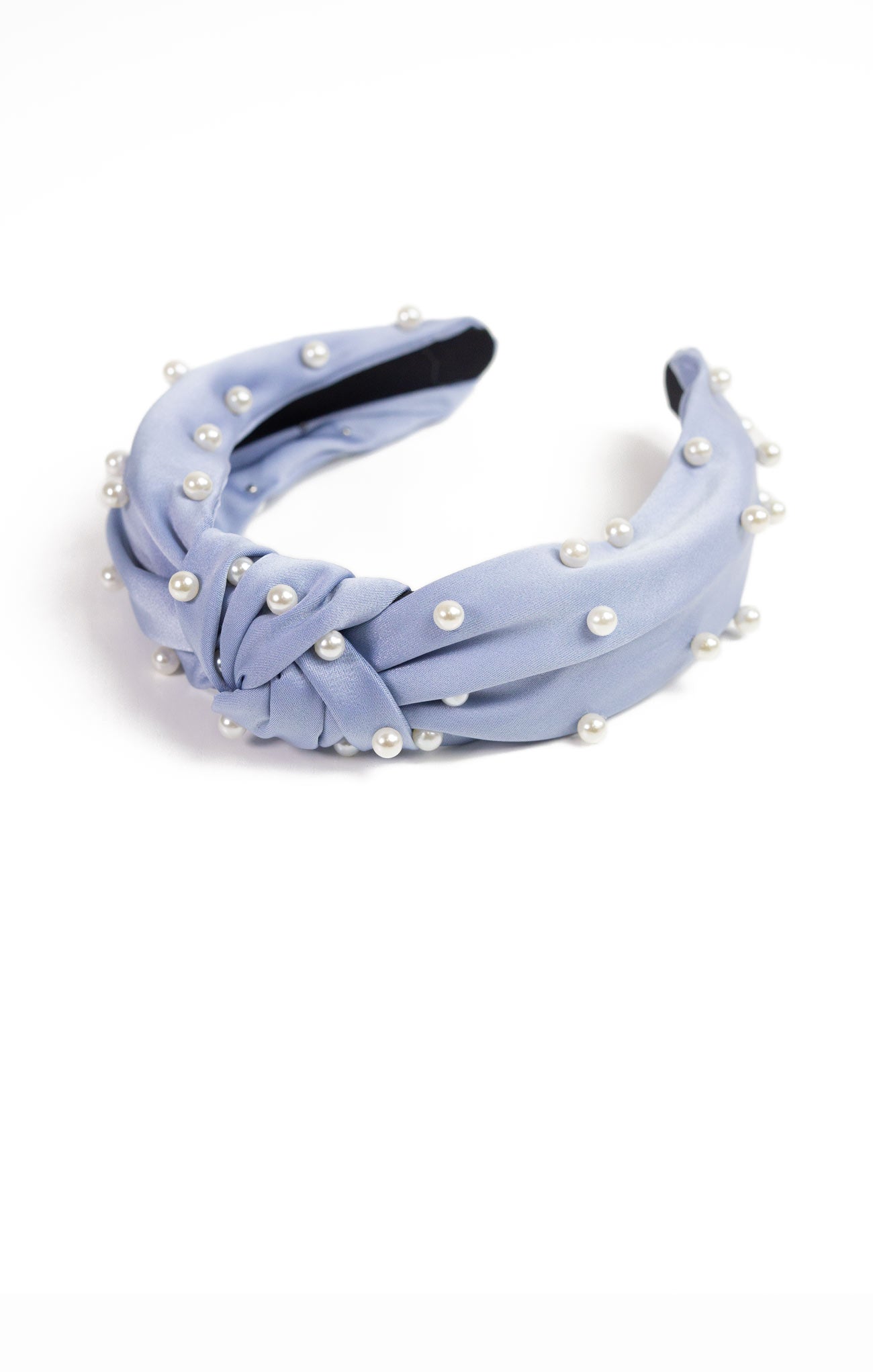 Pearl Knot Headband Sky - shopatgrace.com