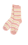 Pink Stripe Socks Pink - shopatgrace.com