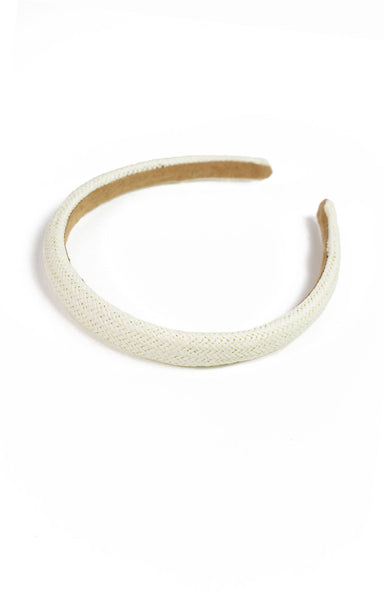 Rattan Headband White - shopatgrace.com