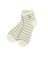 Stripe Ankle Socks Green - shopatgrace.com