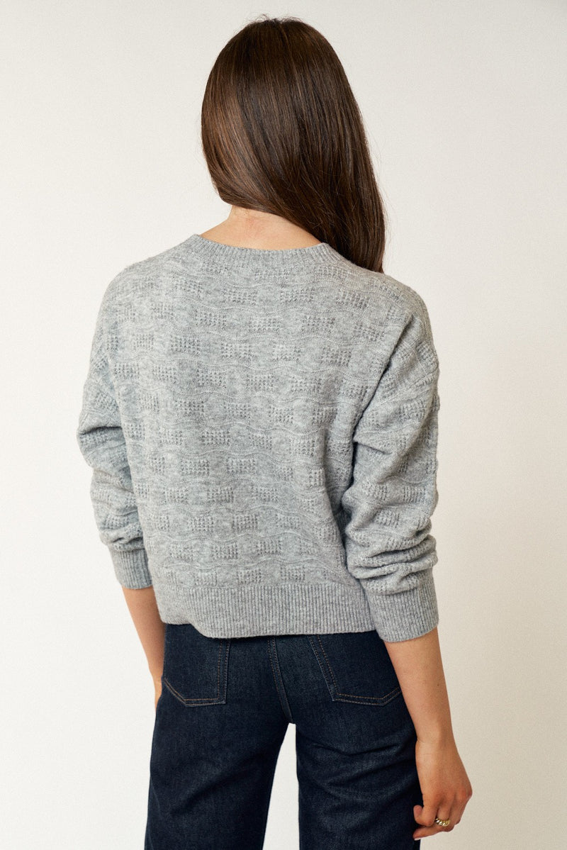 Giselle Checkered Knit Sweater -  ShopatGrace.com