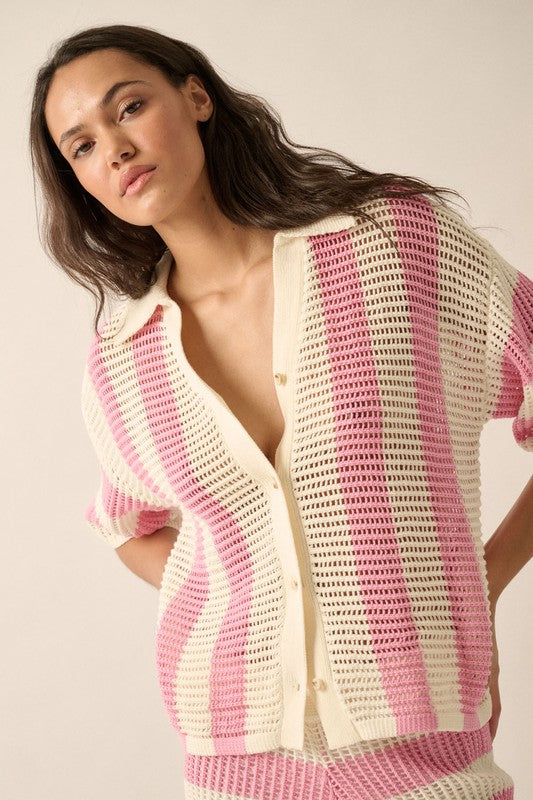 Emma Crochet Shirt - shopatgrace.com