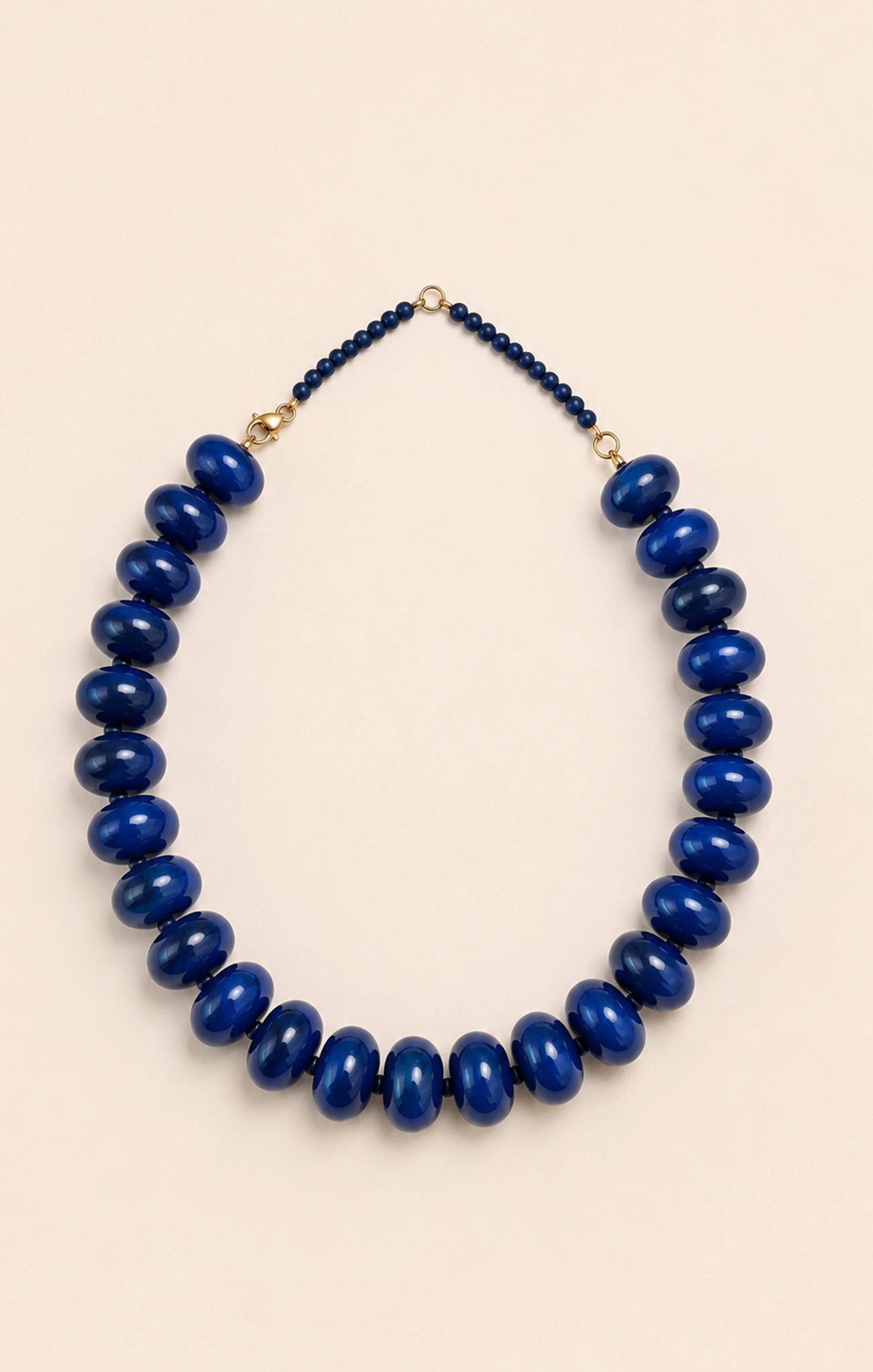 Indigo Bold Bead Necklace