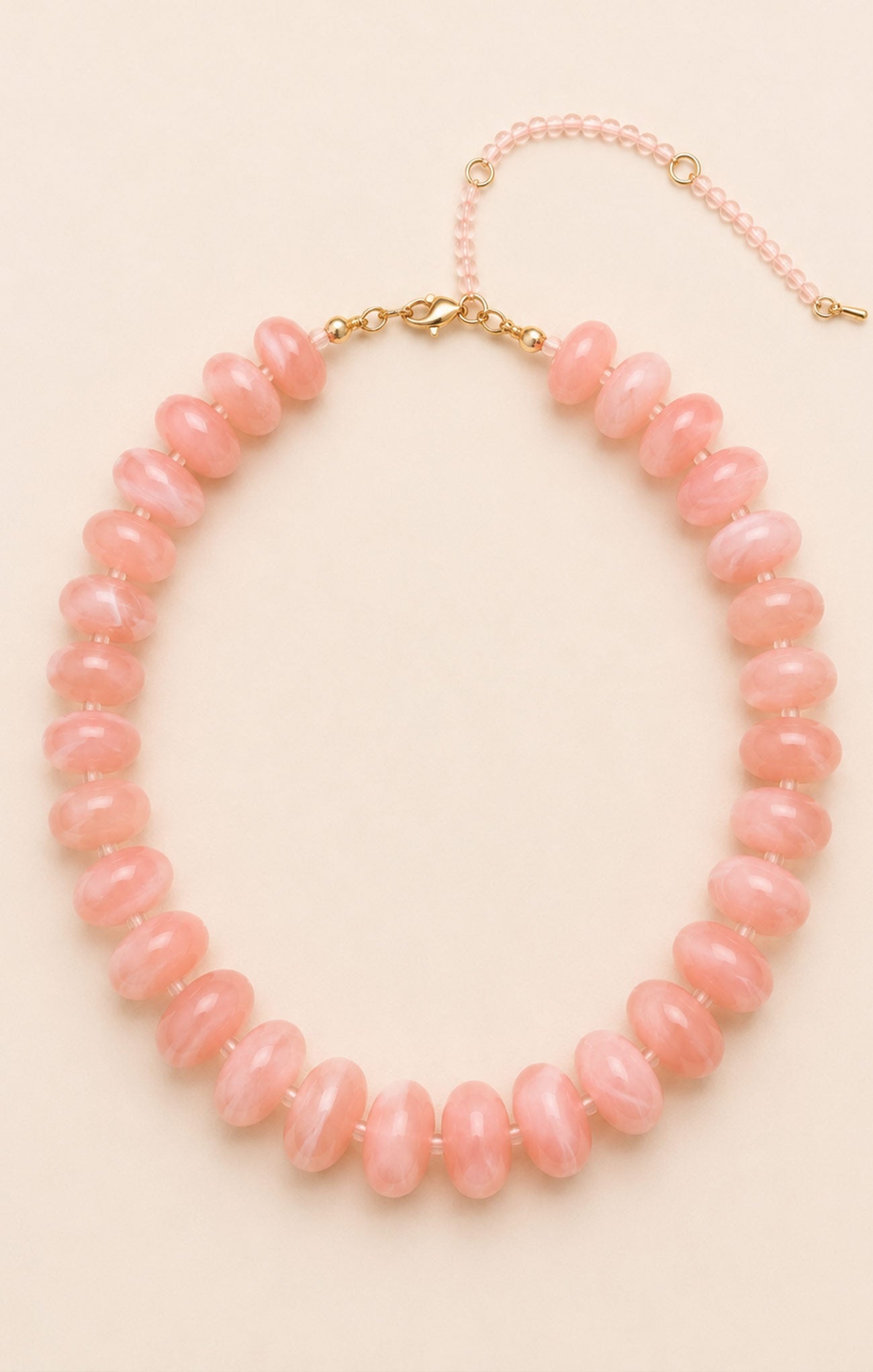 Rosie Blush Bead Necklace