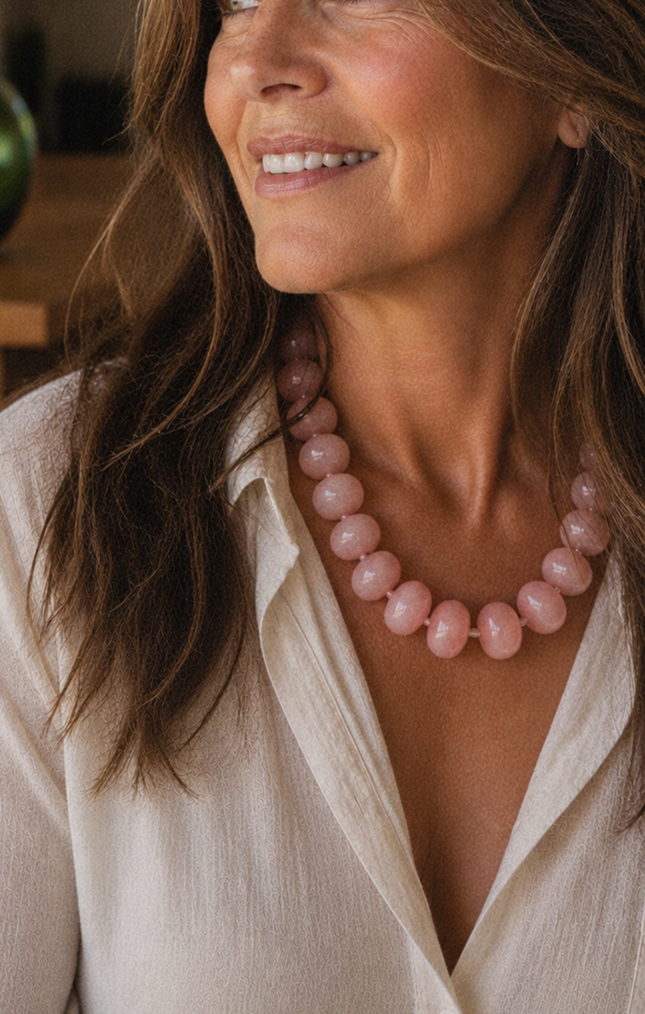 Rosie Blush Bead Necklace