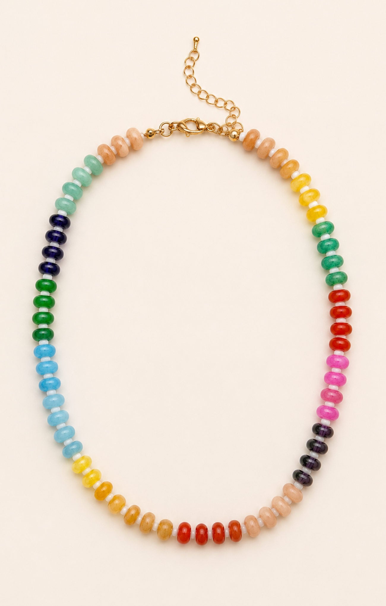 Zara Rainbow Bead Necklace