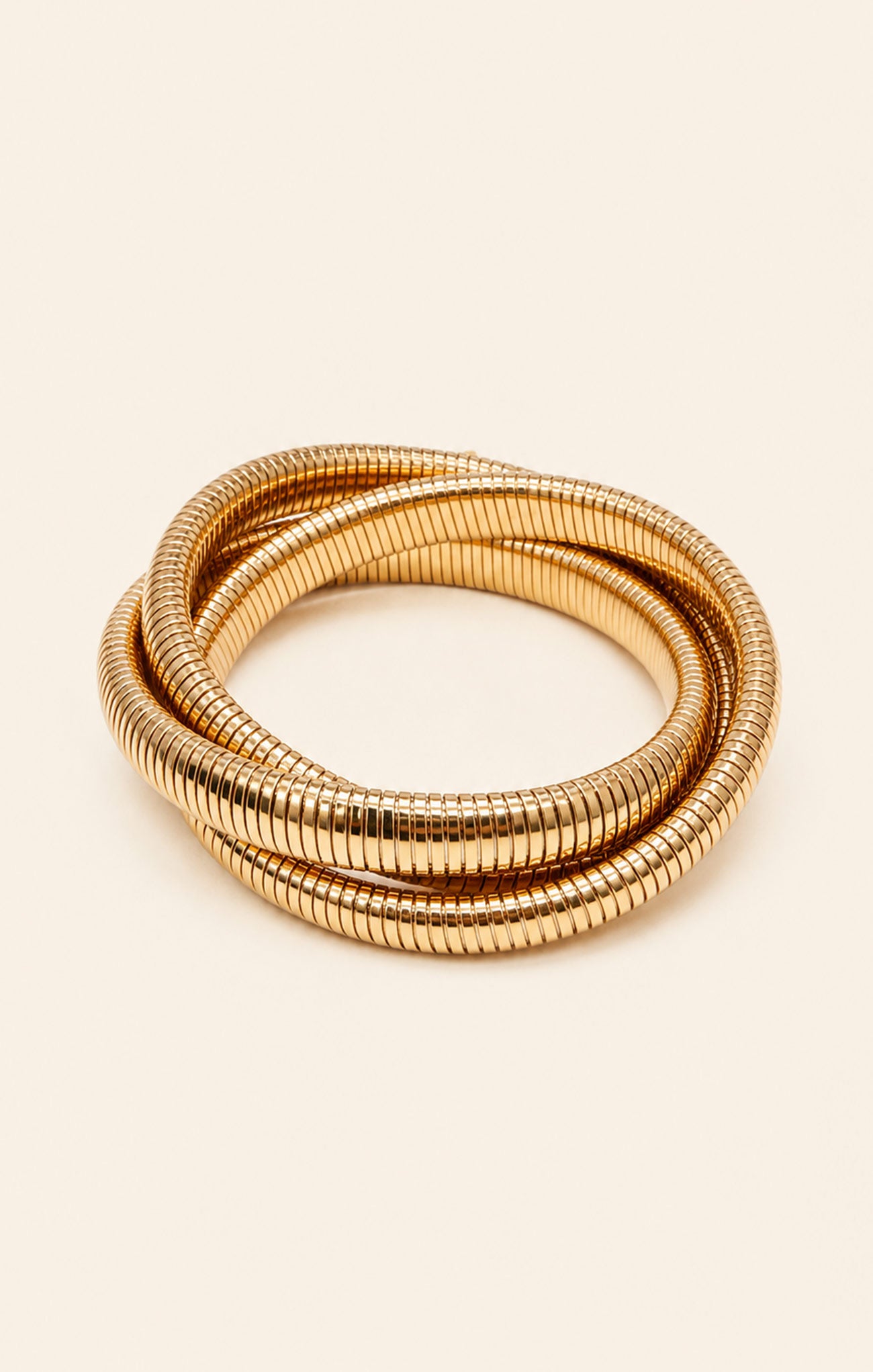 Zoe Gold Coil Wrap Bracelet
