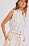 sho-at-grace-starboard-ruffled-top-dusty-blue-ivory-close