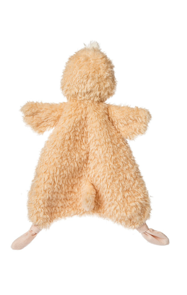 Plush toy resembling a cartoon character on a white background