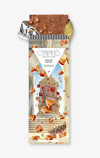 Chocolate bark with nuts and cranberries on a white background