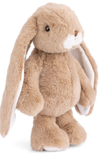 Plush toy rabbit with long ears on a white background