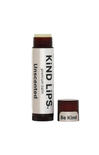 Kind Lips unscented lip balm with a white background