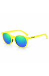 yellow sunglasses on white background