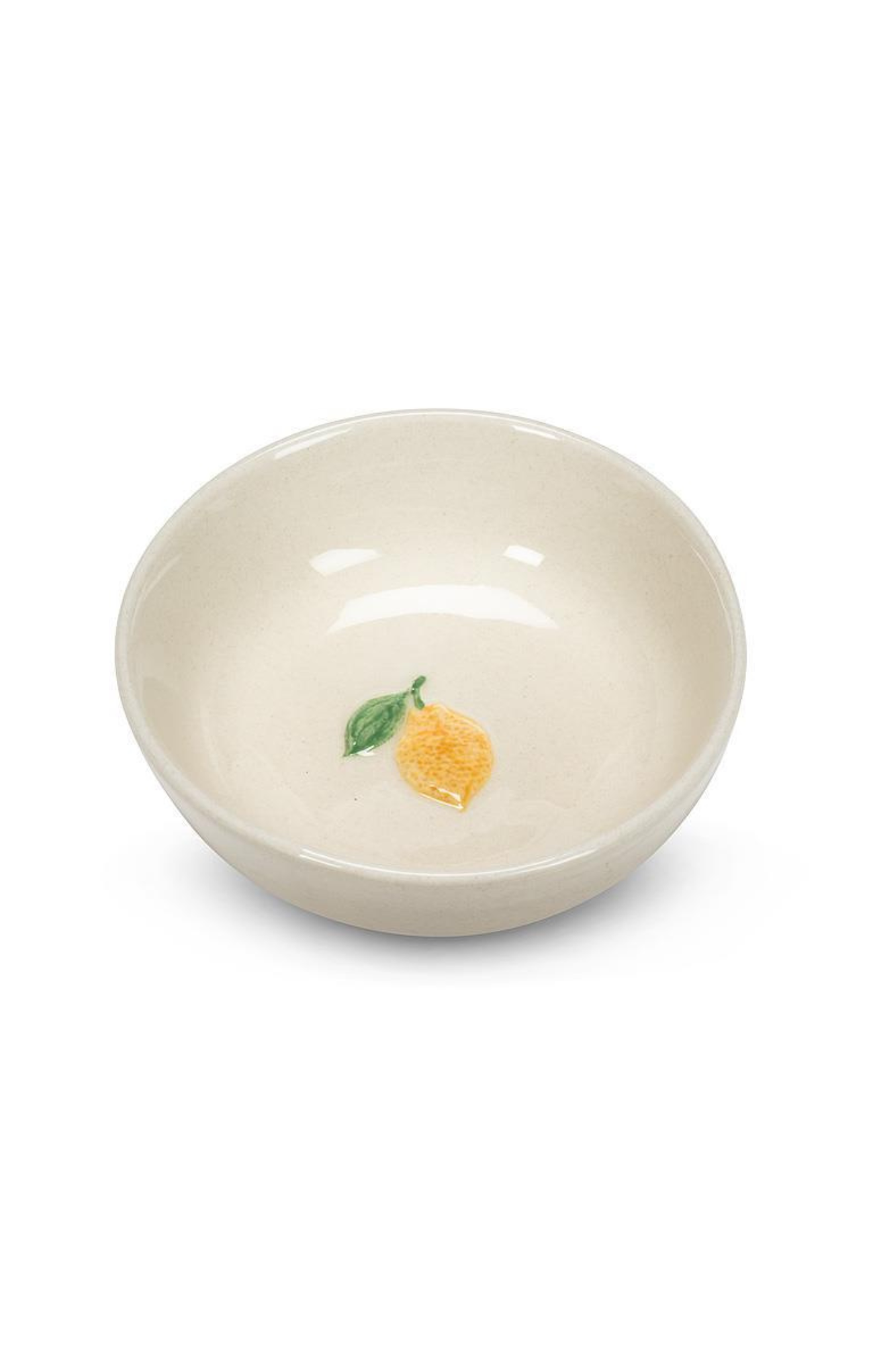 lemon bowl on white background