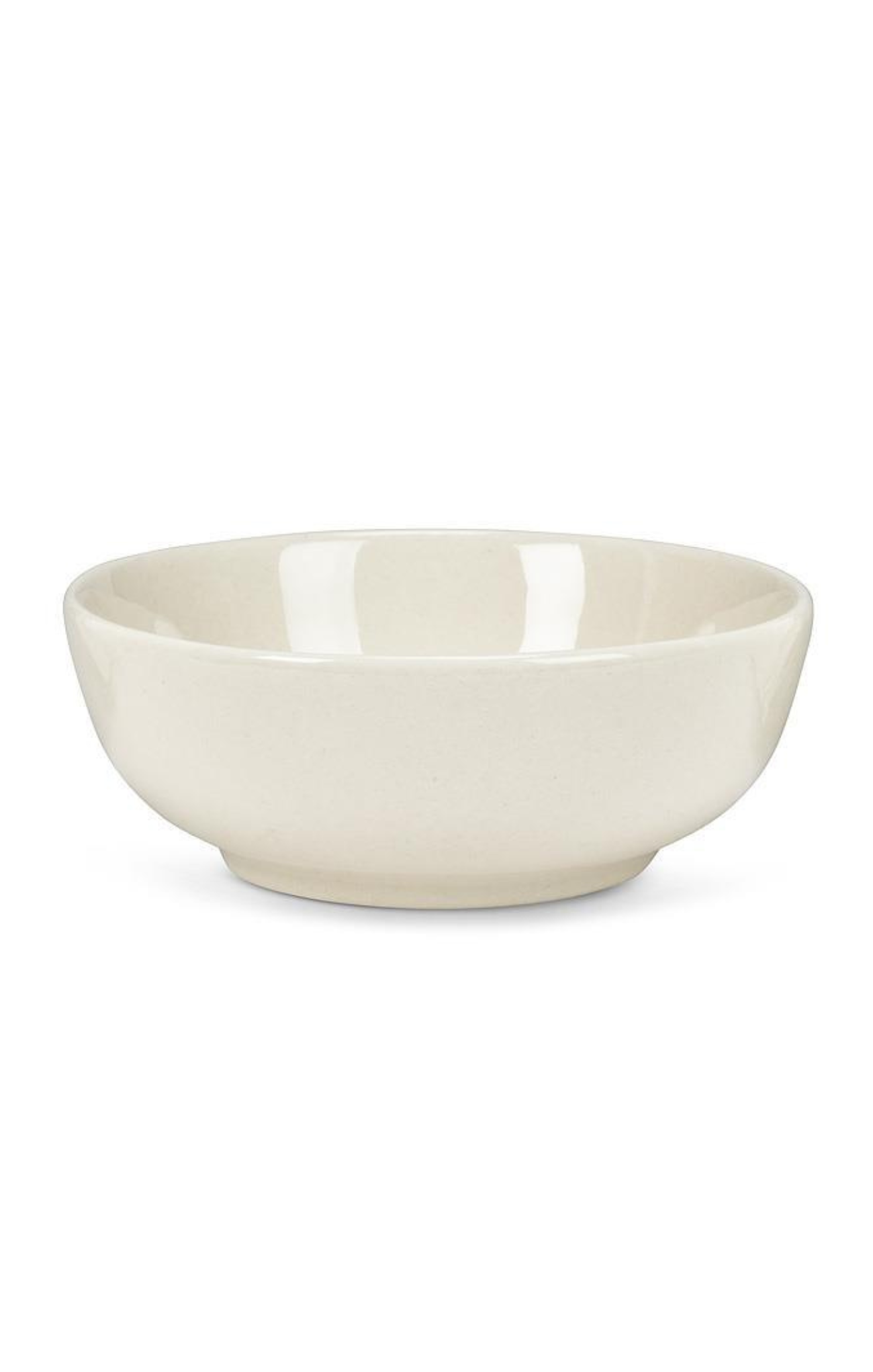 beige bowl on side with white background