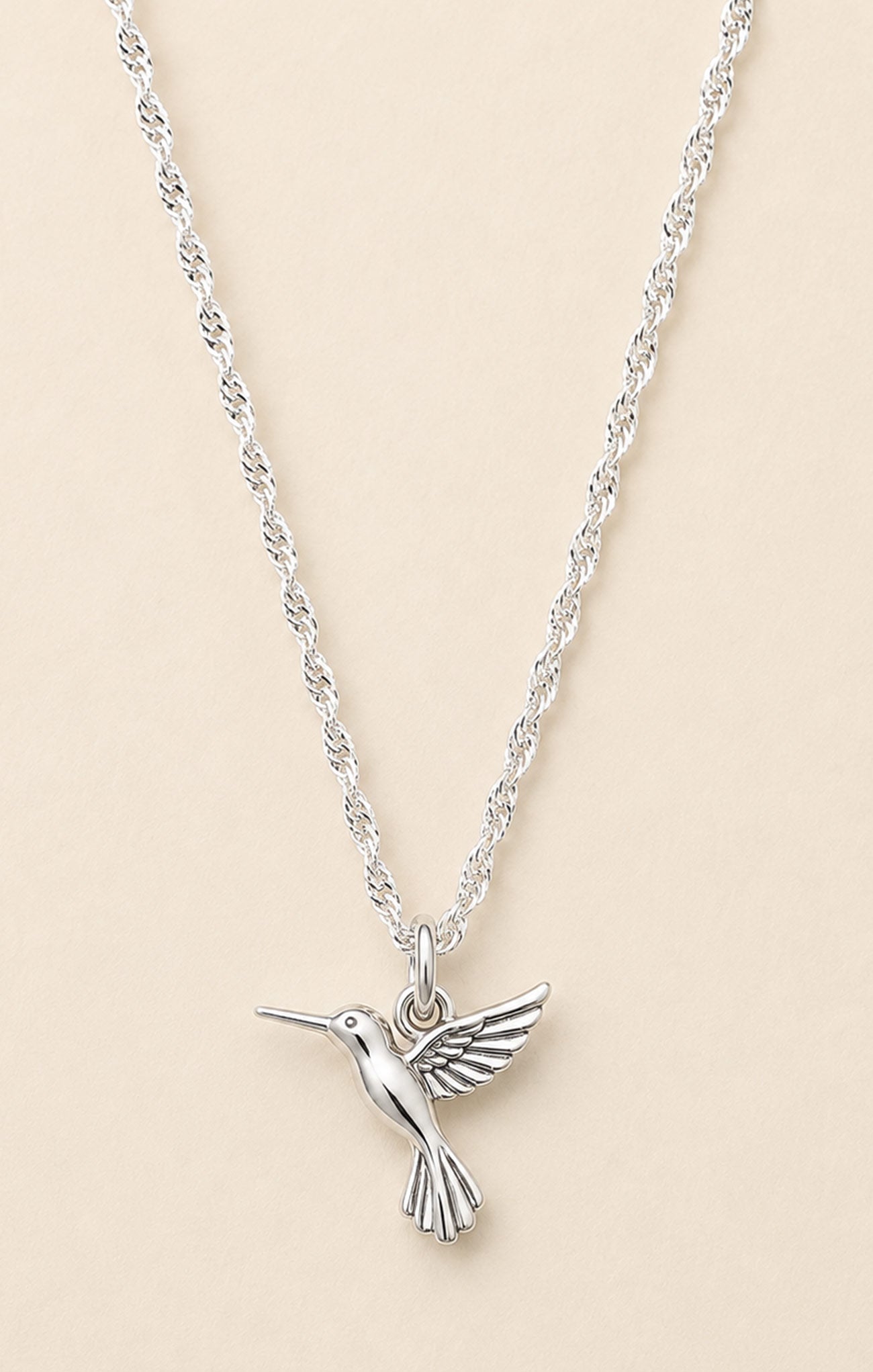 Solenne S925 Sterling Hummingbird Necklace