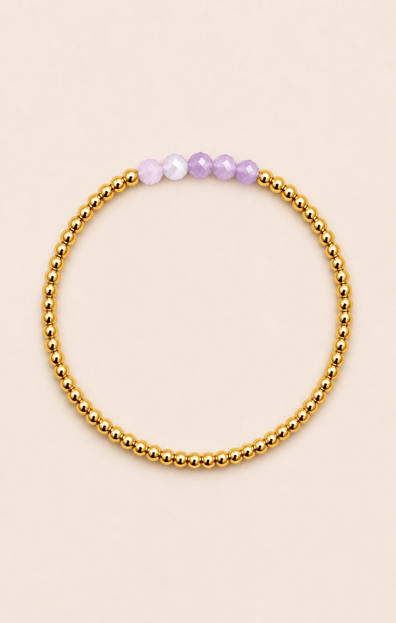 Sadie Blush Geometric Bead Stackable Bracelet