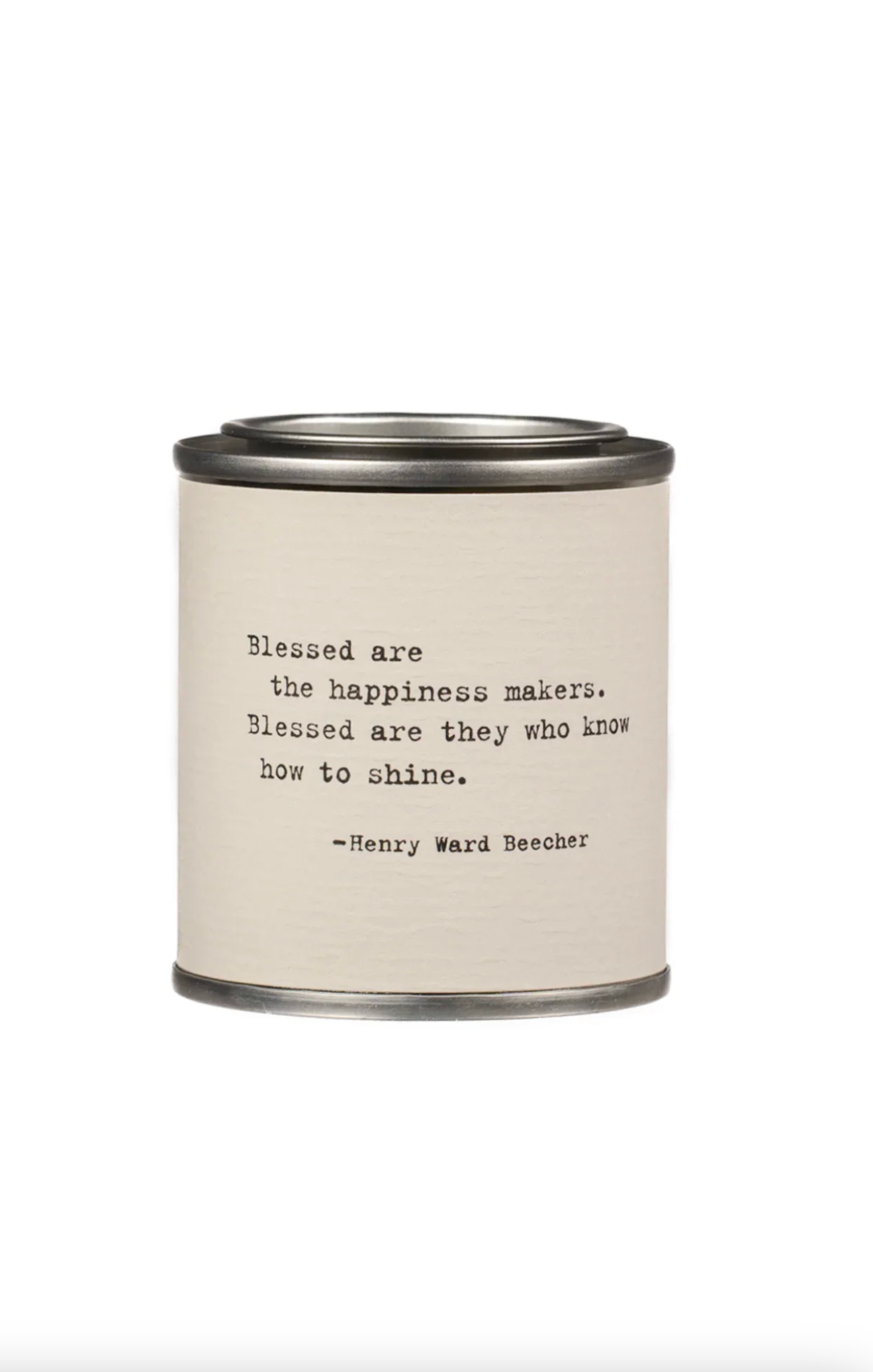 Ceramic mug with a quote by Henry Ward Beecher on a white background
