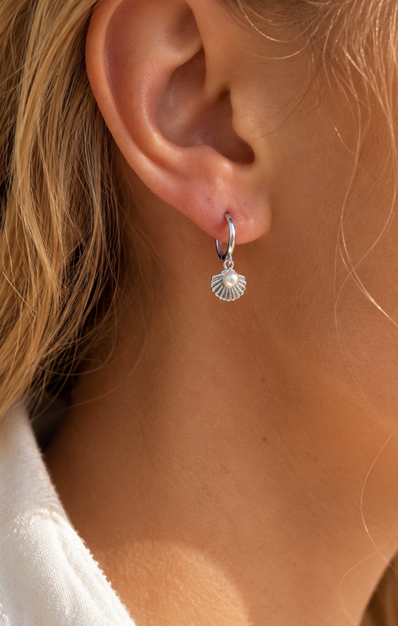 Coastal Pearl Drop Earrings