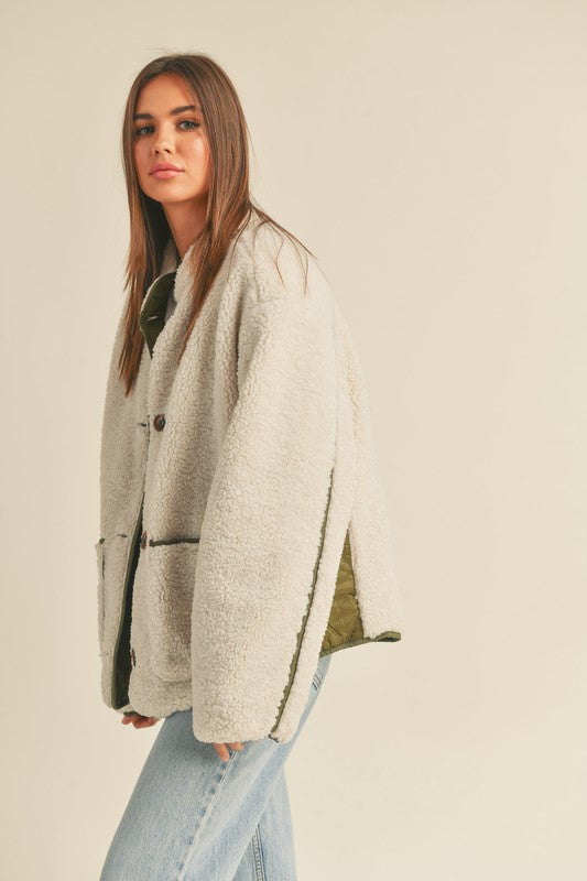 Allie Quilted Sherpa Jacket