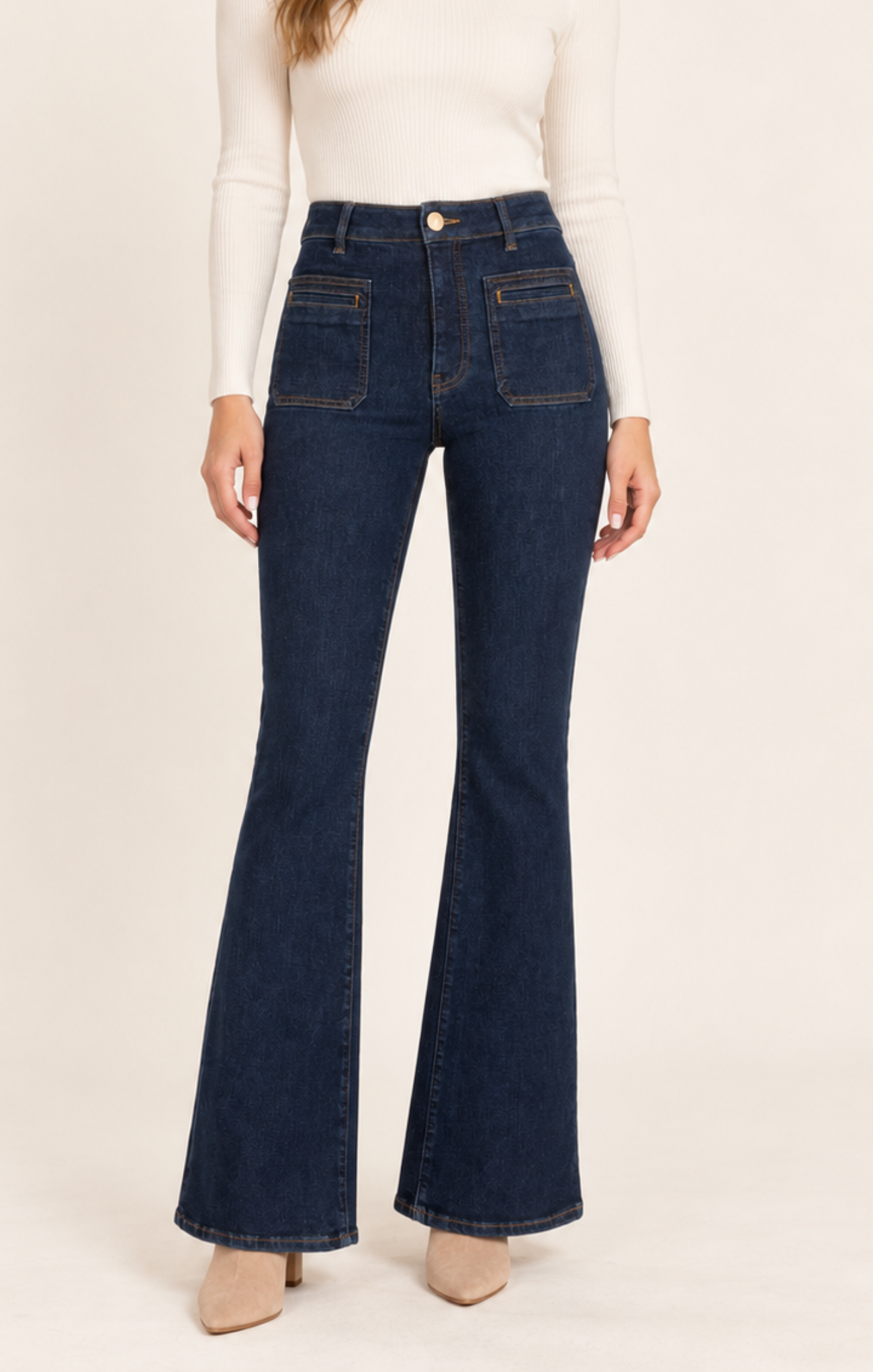 Ana High Rise Flare W/ Front Pocket
