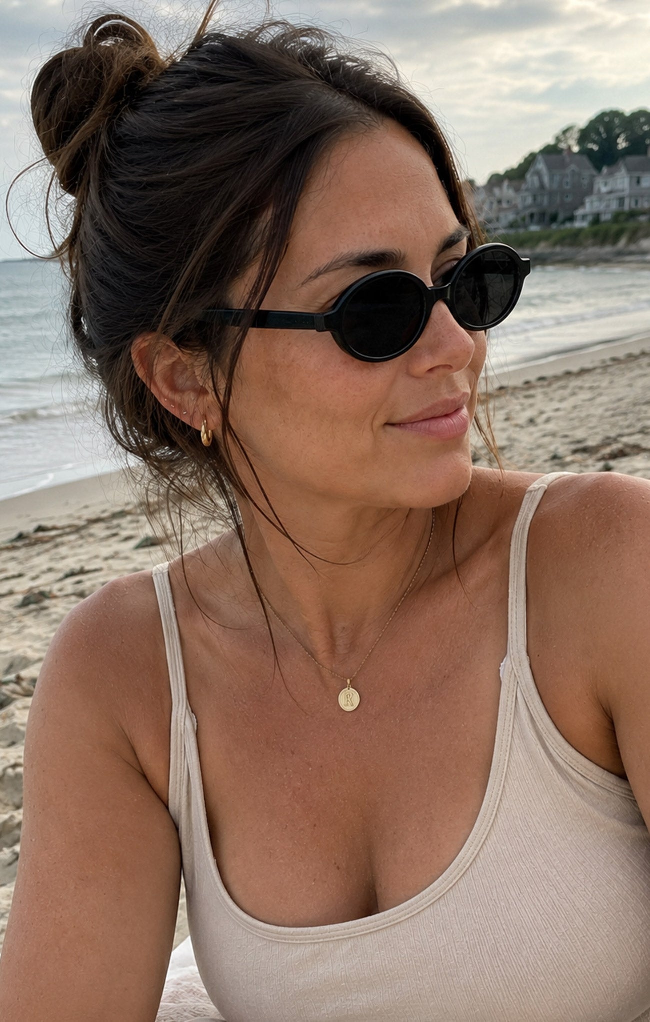 Delphine Oval Sunglasses