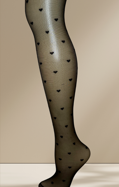 Shop At Grace, Bailey Heart Patterned Tights
