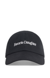 Black cap with 'Favorite Daughter' text on a white background
