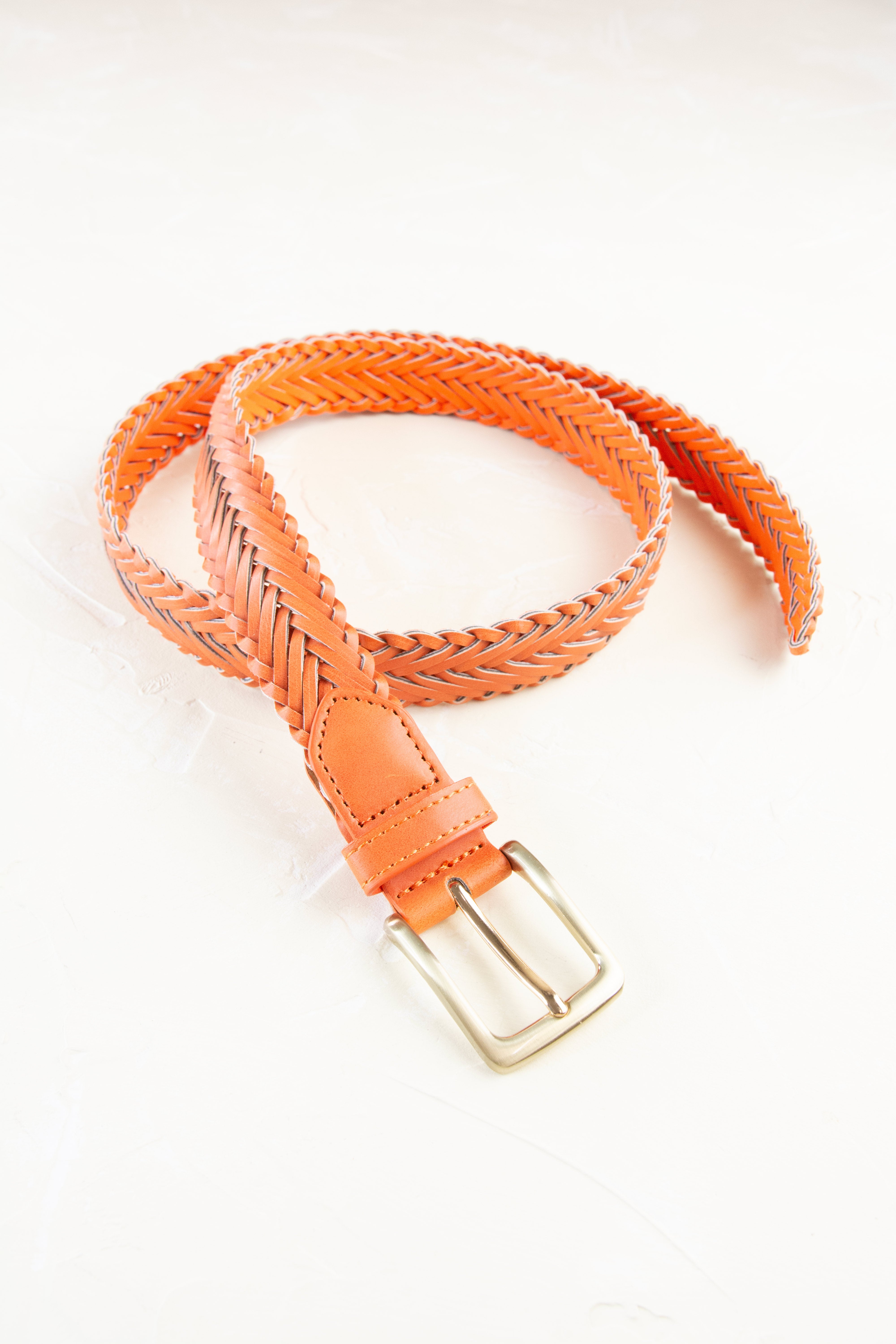 Classic Braided Leather Belt