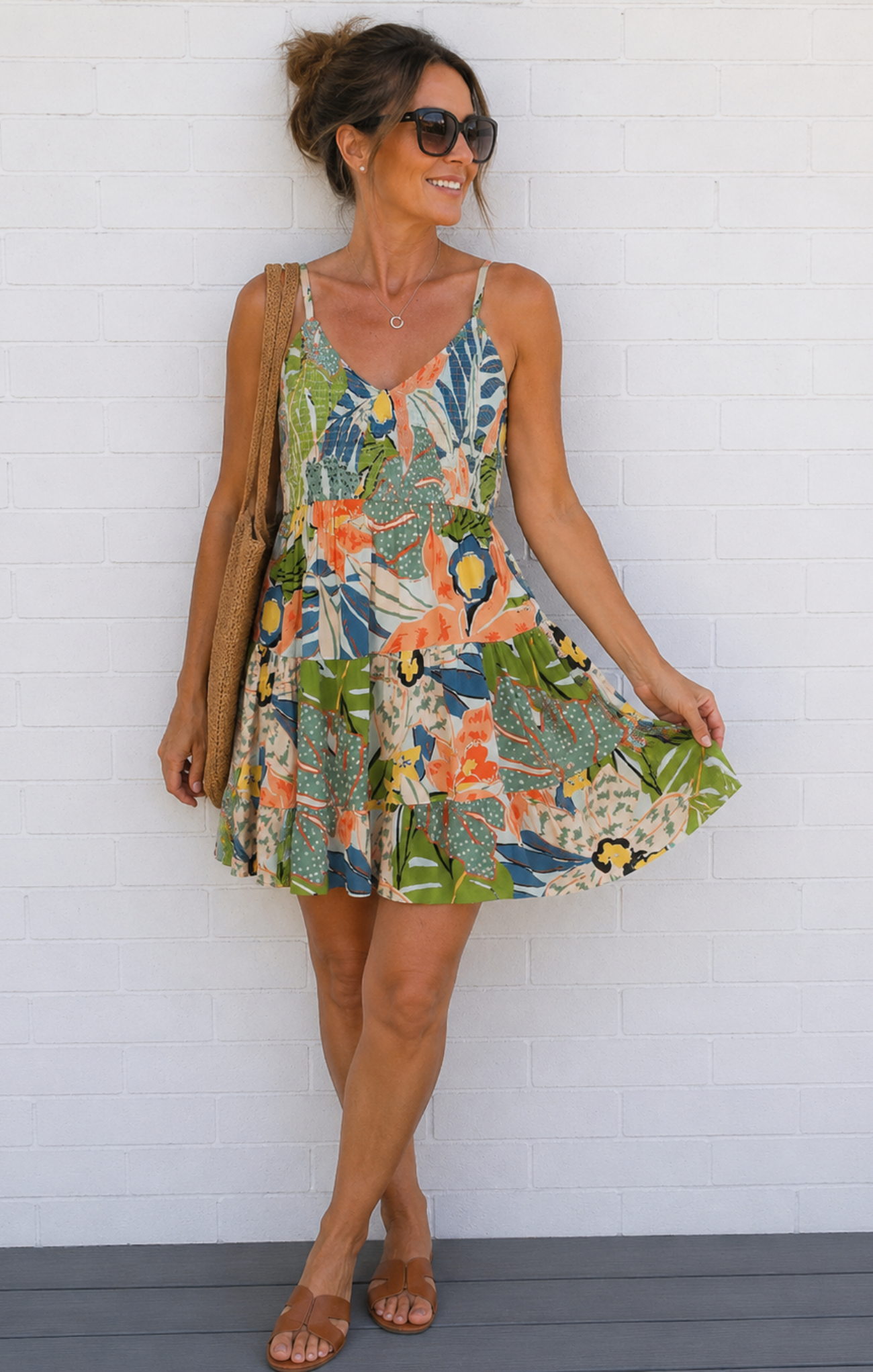 shop-at-grace-courtney-v-neck-mini-dress-lt-blue-front