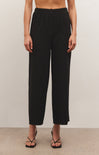 CRINKLE SCOUT PANT-black,crinkle fabic,adjustable waist,crop pant