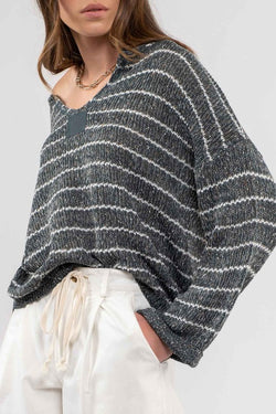 Dana Striped Sweater -  ShopatGrace.com