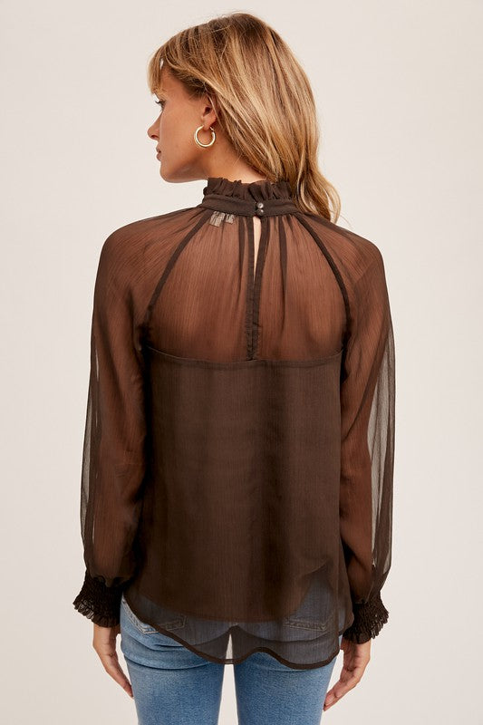 Dolly High Neck Blouse