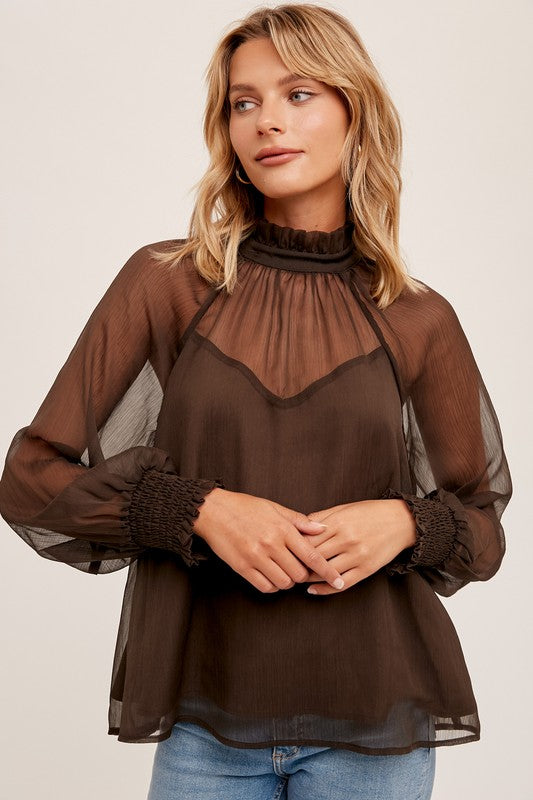 Dolly High Neck Blouse