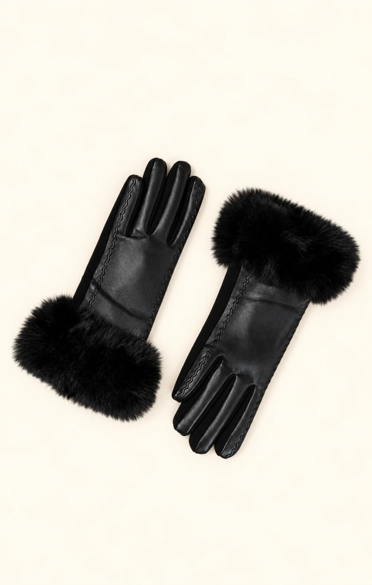 Elowen Faux Fur Cuff Gloves