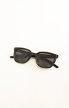Black sunglasses on a white background