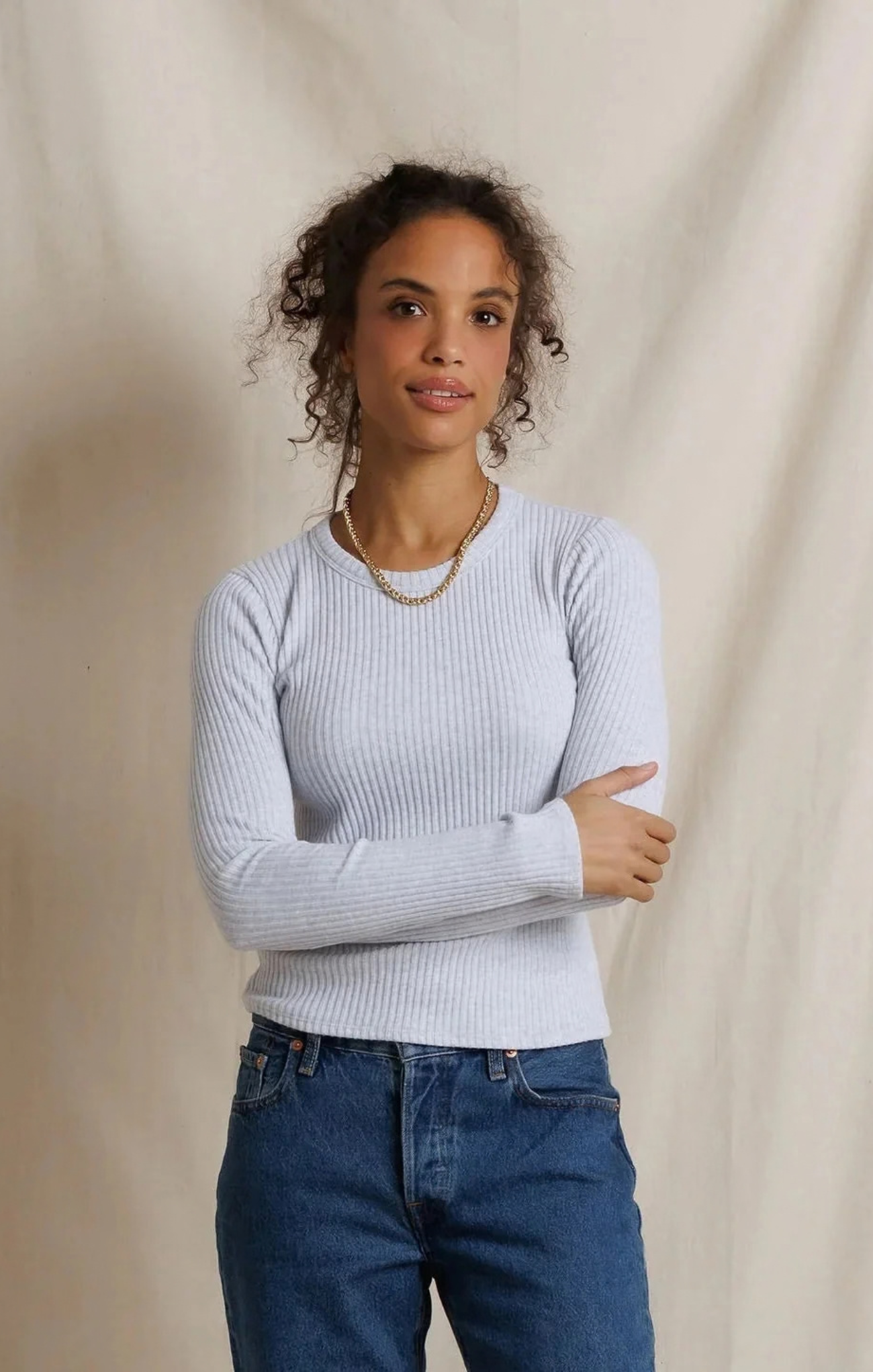 Flora Sweater Rib Top