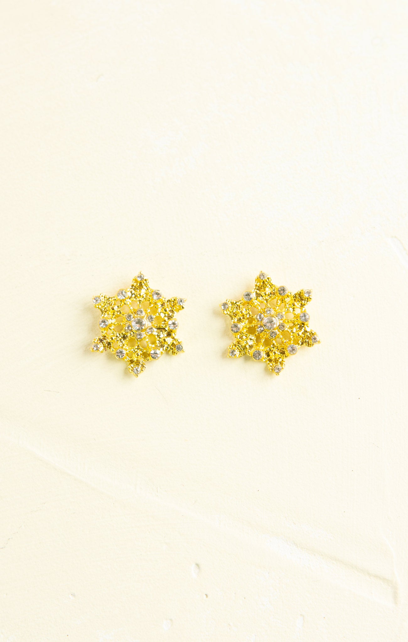 Glitz & Gold Snowflake Studs