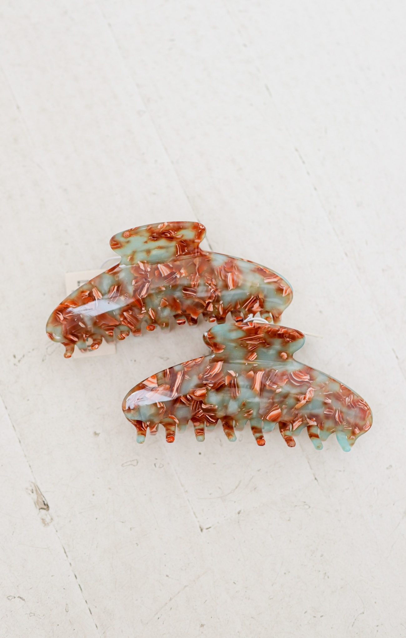 Jasmine Turquoise Confetti Claw Clip