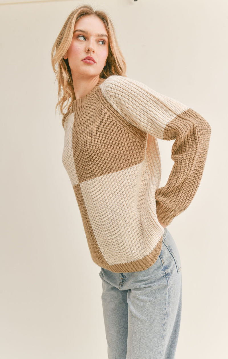 Joni Color Block Sweater -  ShopatGrace.com