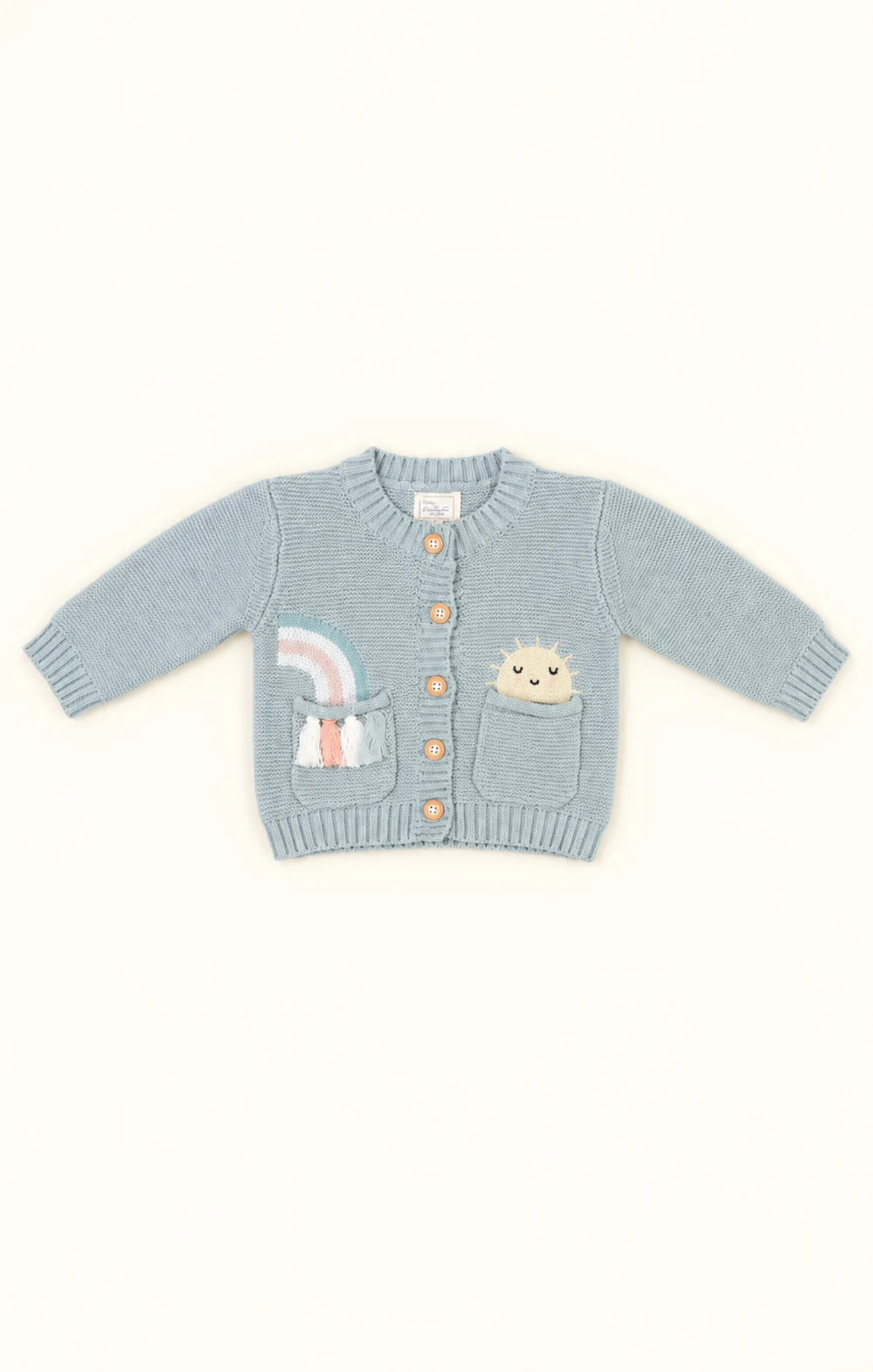 Joy Rainbow Pocket Sweater