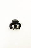 Black hair clip on a white background