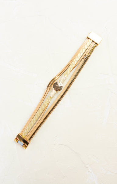 Gold pen on a white background