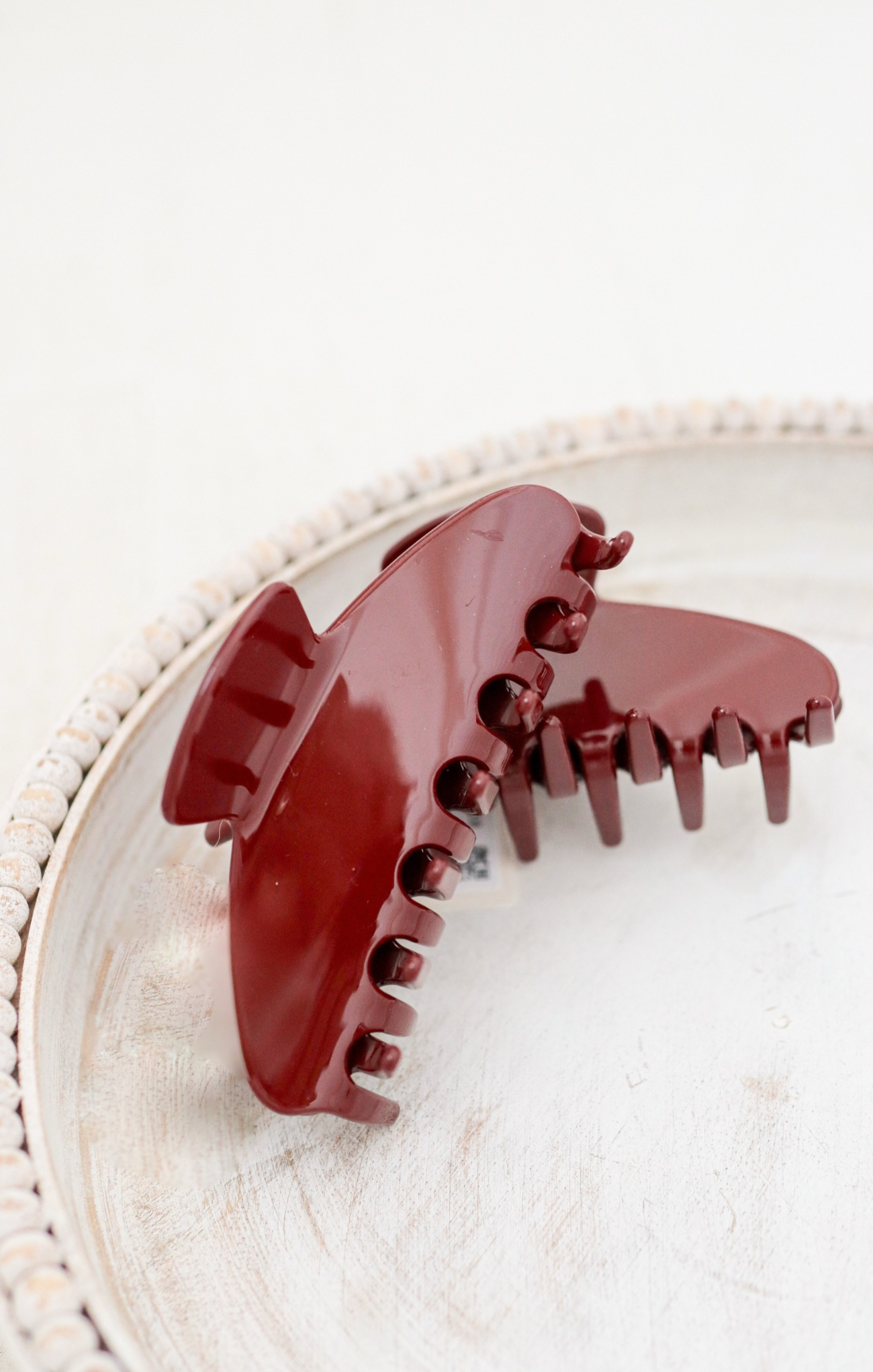 Maeve Burgundy Claw Clip