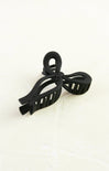 Black hair clip on a white background