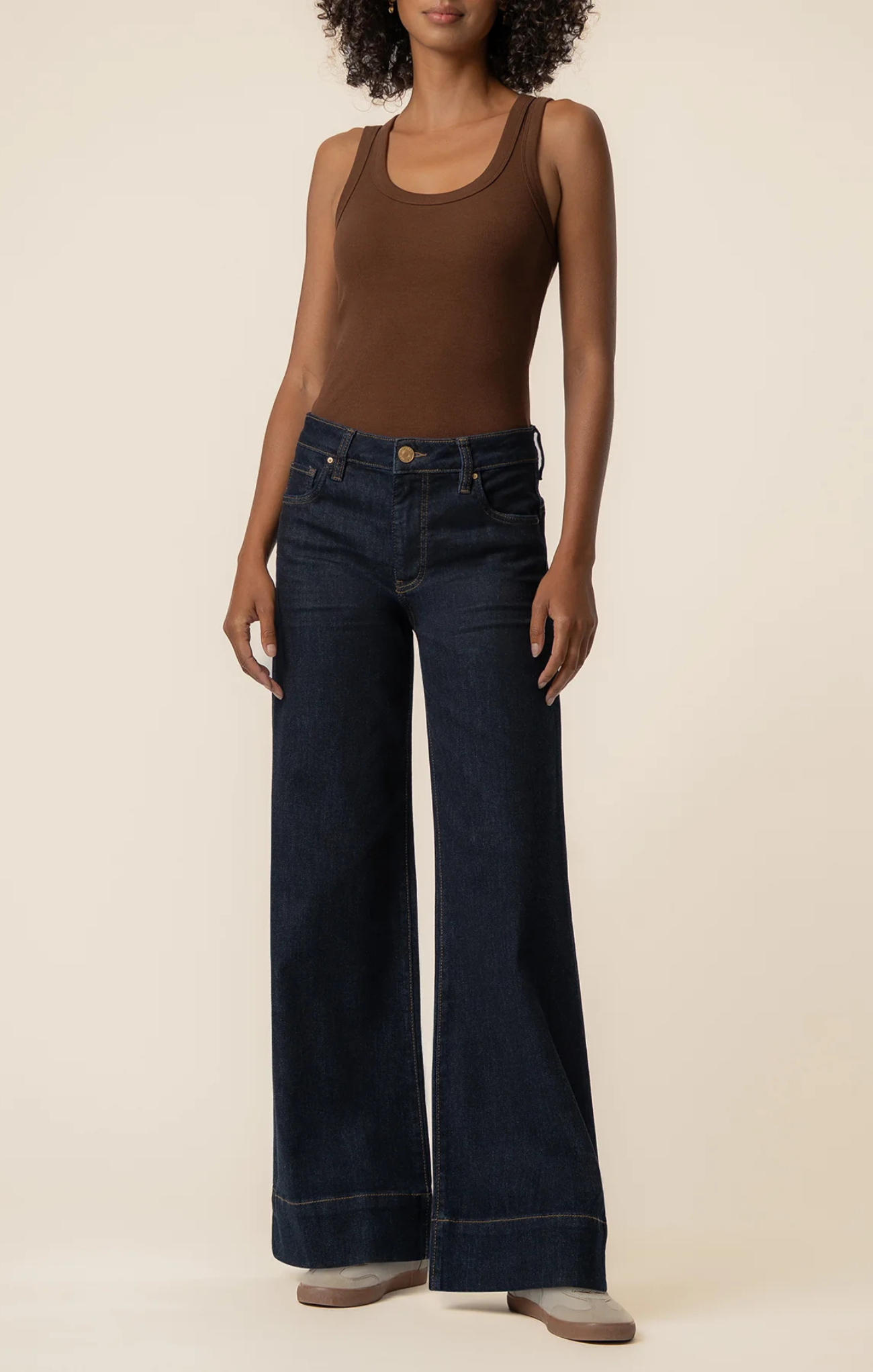 Maya High Rise Fab Ab Wide Leg
