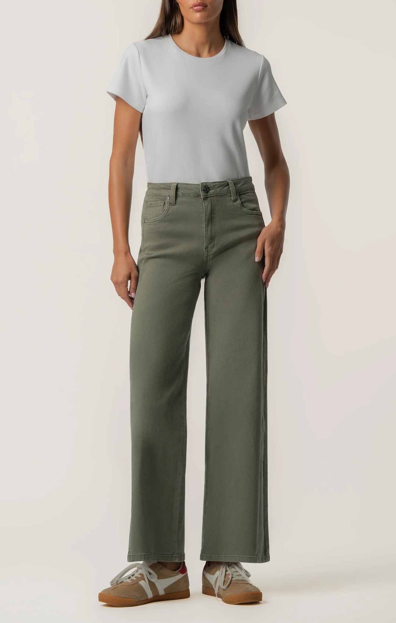 Meg High Rise Wide Leg W/ Side Panel